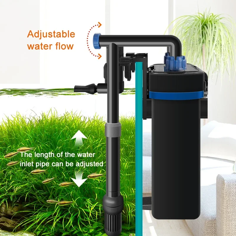 

Barrel Fish Tank Filter Silent Wall-mounted Filter Barrel Oxygenated Fish Tank Filter Barrel Aquarium Filter Barrel