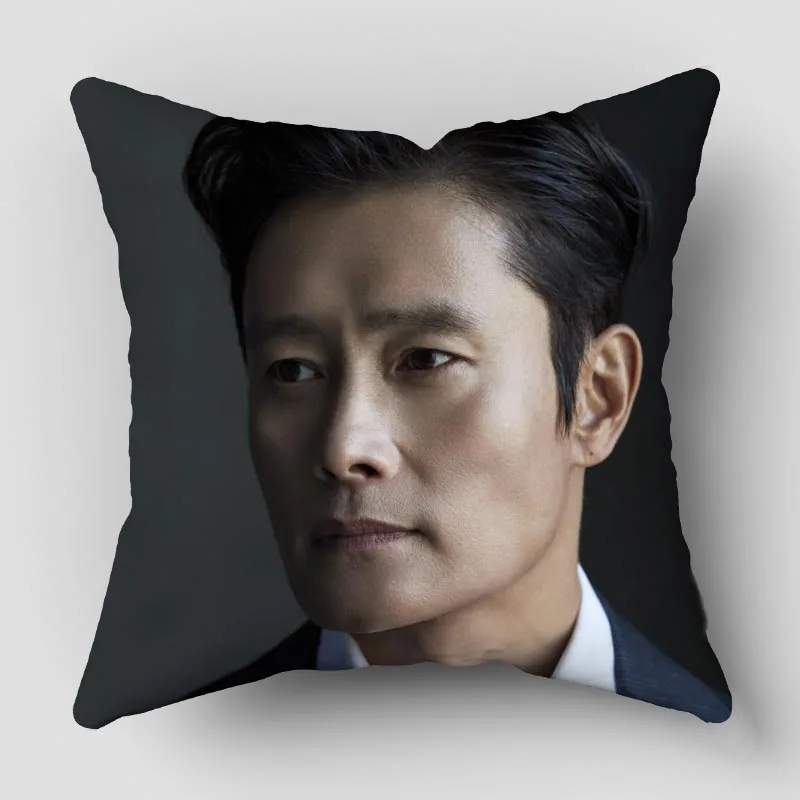 Musife Lee Byung Hun Pillowcase Art Square Zippered Pillow Cover 35*35,40*40,45*45cm wholesale