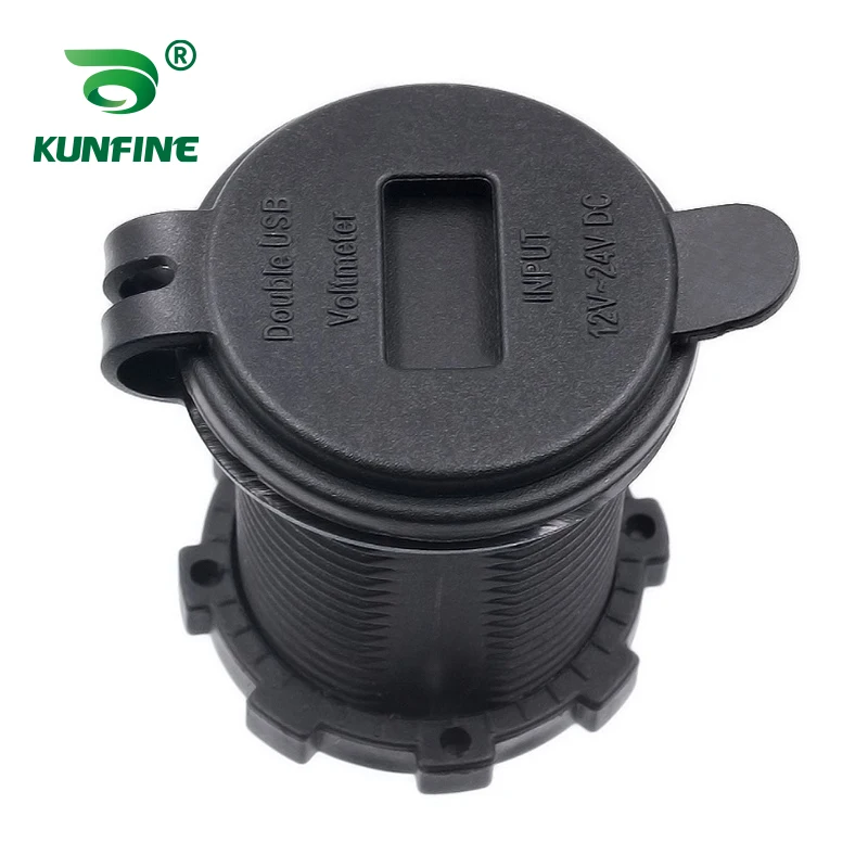 

Car Charger Dual USB 4.2A Round With Voltmeter IP66 Waterproof