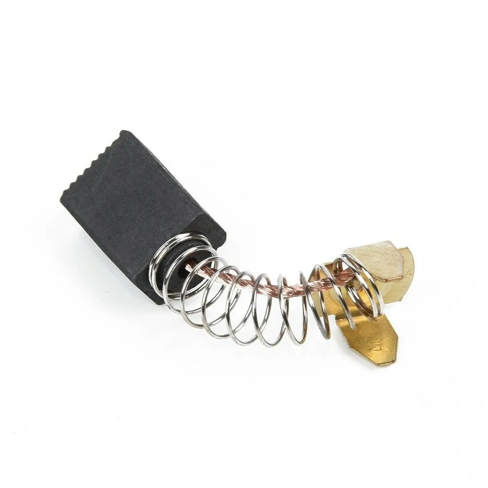 Pratical Hot Sale Carbon Brushes 10Pcs Carbon & Metal Gray & Brass Tone Ring Terminal Accessory CB100 CB103 Spare