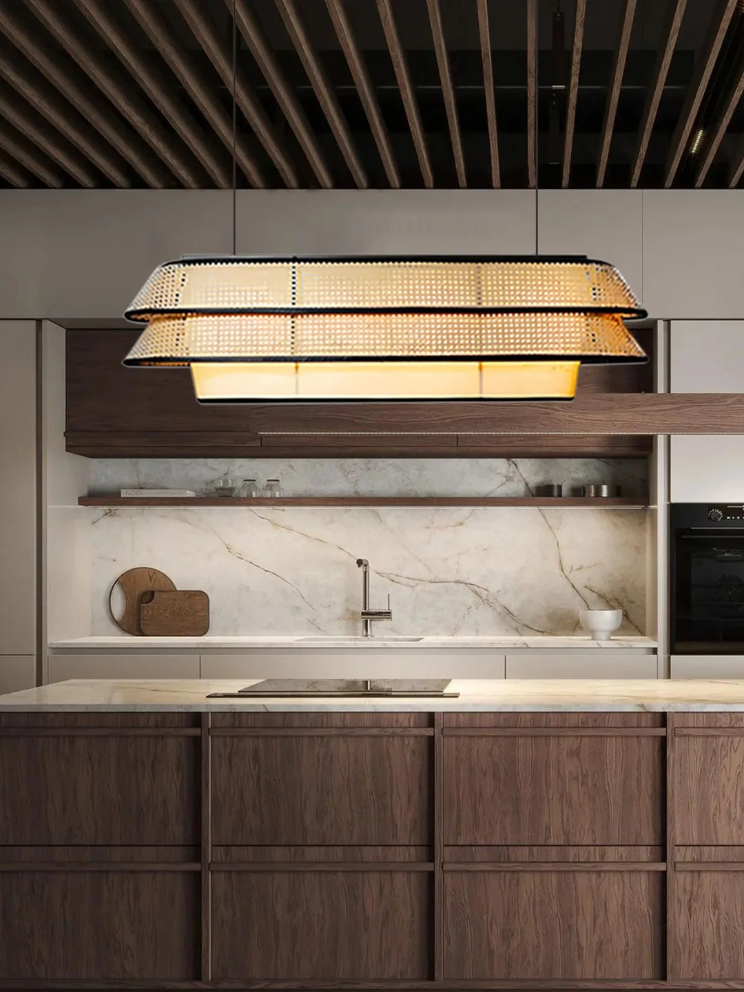 Chandelier Creative Restaurant Bar Light B & B Hotel Dining Bamboo Advanced Lighting