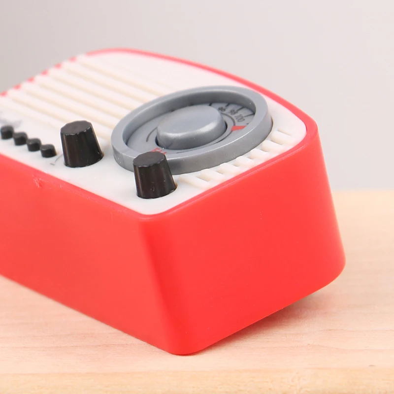 1Pcs 1:12 Dollhouse Miniature Simulation Mini Radio Model DIY Accessories Toy Childhood Memories