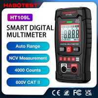 HABOTEST HT109L Digital Smart Multimeter Auto Range 600V AC/DC Voltage Tester 4000 Counts NCV Resistance Smart Multitester