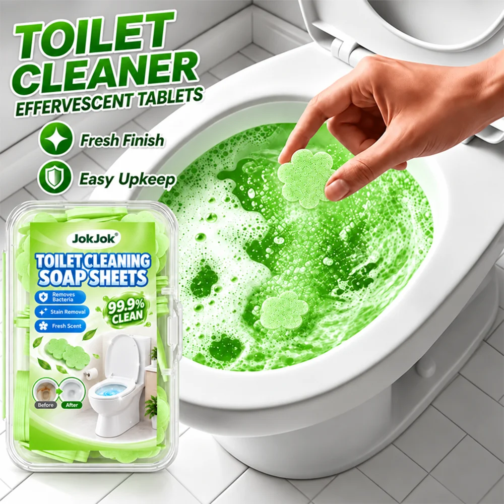 80pcs Jasmine Scented Toilet Bowl Cleaners, Direct Drop Into Toilet Tank, Stain Removal And Descaling, Neutralizing Bathroom Odo