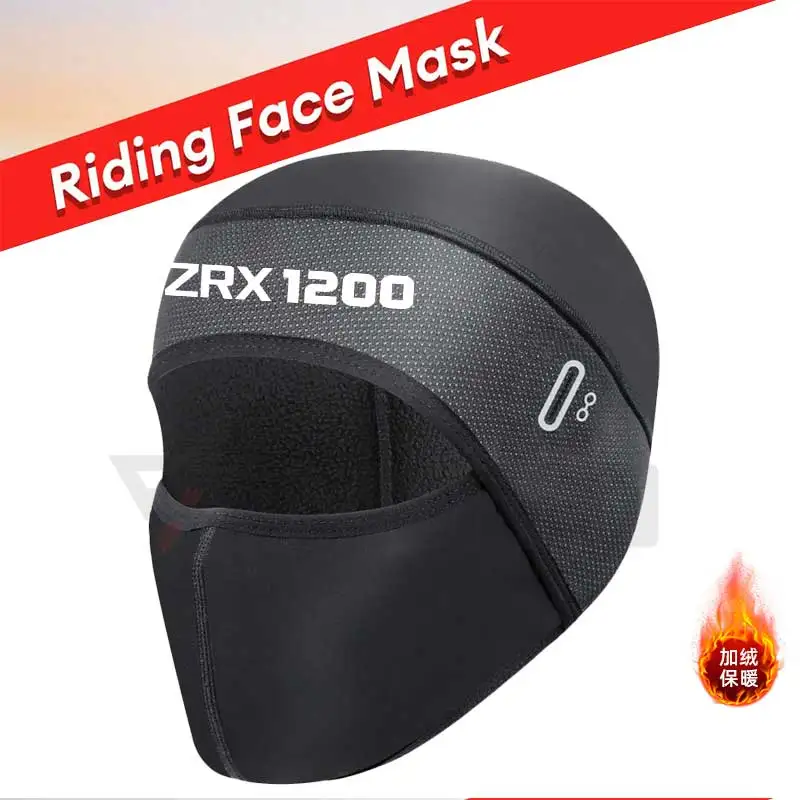 for kawasaki ZRX1200 Winter Warm Fleece Bicycle fishing Ski Face Balaclava Hats Cold Warmer Cap Windproof Tactical Mask Helmet L