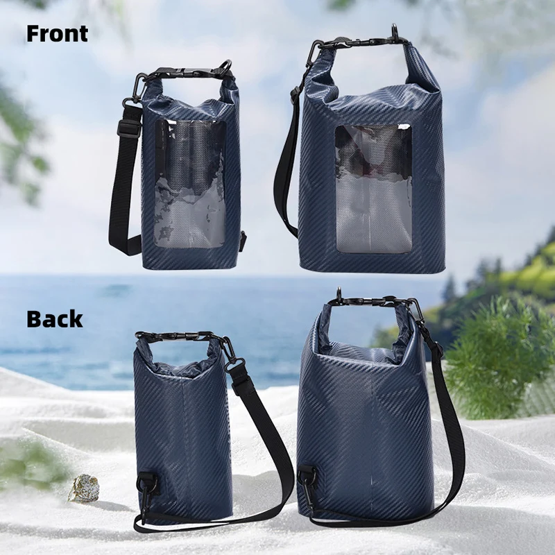 

2L 5L Lightweight Swimming Bag Waterproof Pouch Dry Bag Touchable Screen Outdoor Sport Fishing Drifting Hiking Boating Phone Bag