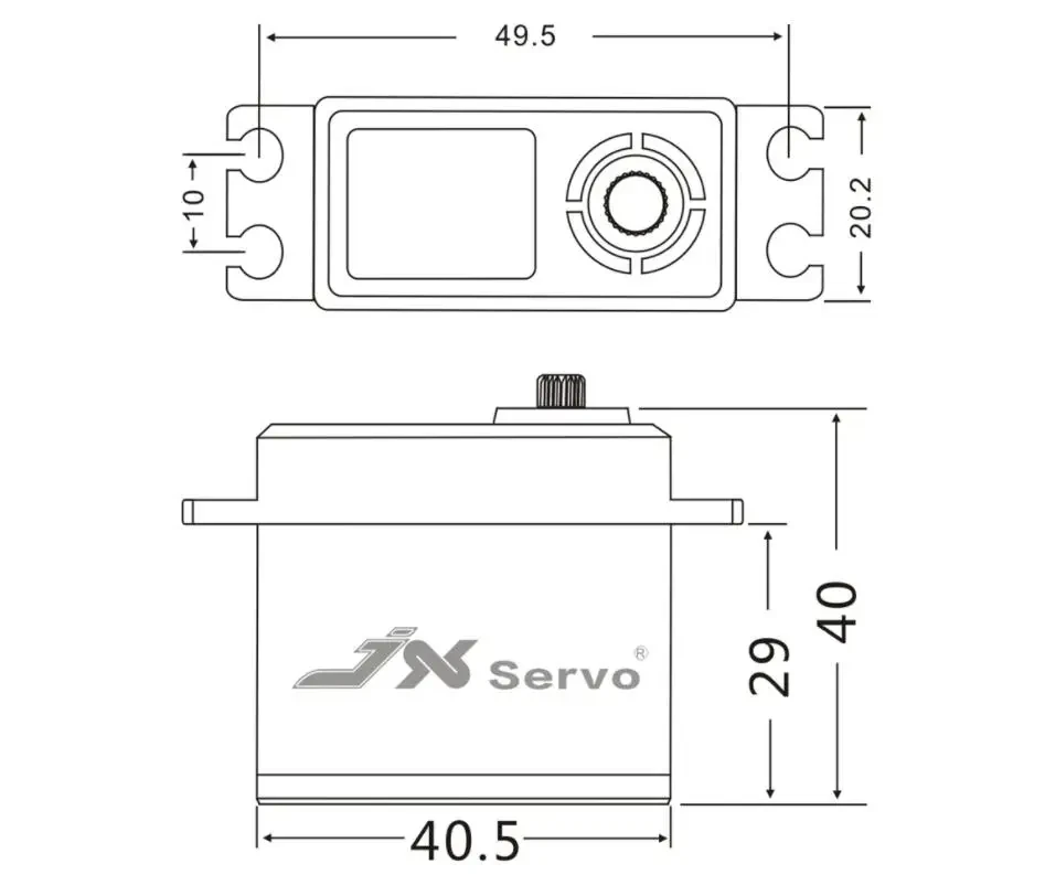 Jx Rc Servo Dc6015 4.8-6.6V 15Kg Metalen Versnelling 0.1 Sec Grote Koppel Digitale Servo Voor Rc Auto Robot Vliegtuig Vliegtuig Accessoires