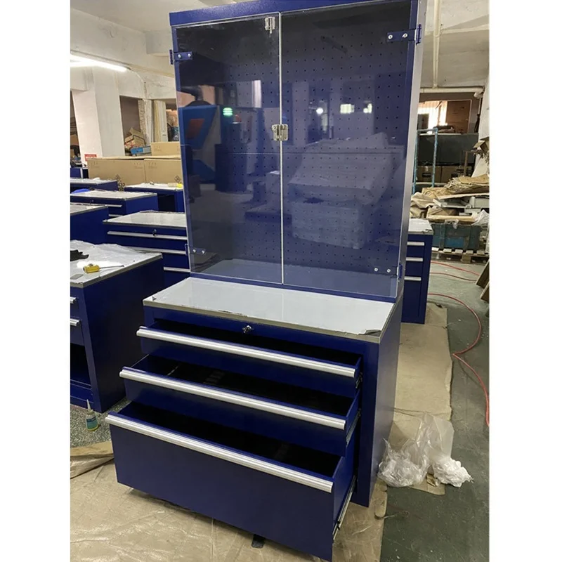 

Manufacturer Wholesale Professional Garage Toolbox Trolley Cabinet Aluminum Case for Portable Storage Steel Iron