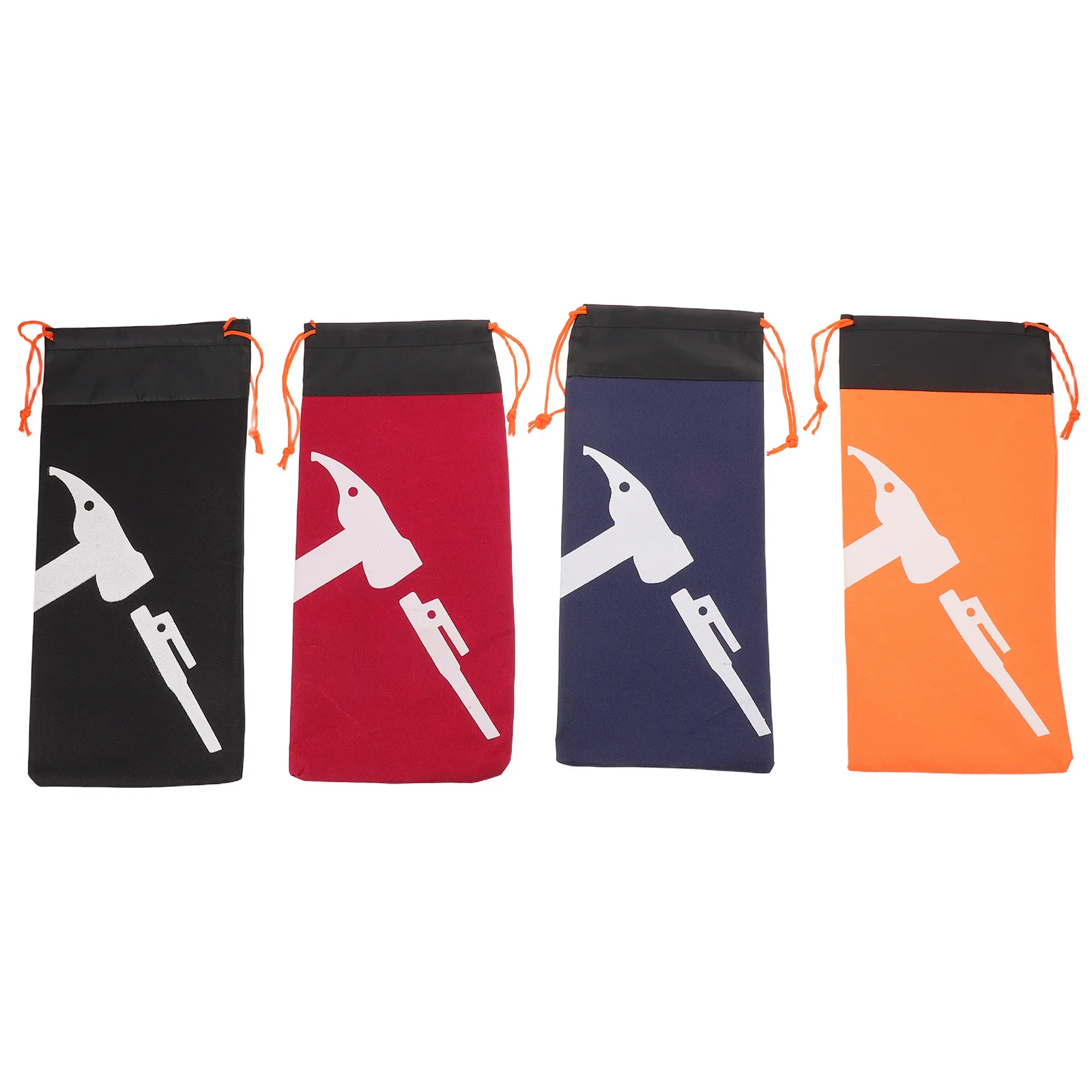 

4Pcs Outdoor Tent Tool Kit: Waterproof Camping Tent Stakes Storage Bag for Pegs Hammer Organization Windproof Ground Nails