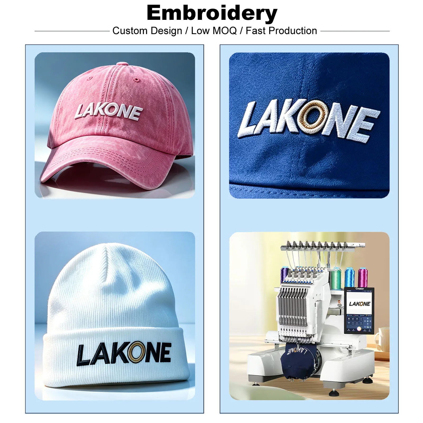 Personalisierte benutzerdefinierte Beanies Hüte mit Stickerei Text Logo für Männer Frauen warme Winter gestrickte Manschette Beanie Cap Dropshipping – Detail 2