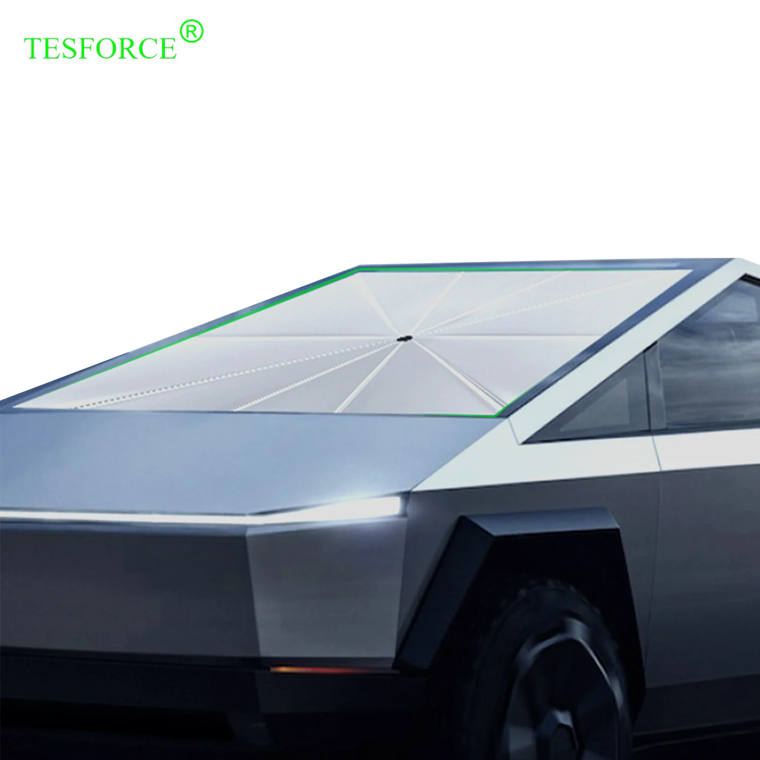 

Для Tesla Cybertruck лобовое стекло складной теплоизоляционный зонт переднего окна солнцезащитный козырек гибкий зонт из сплава кость УФ-защита