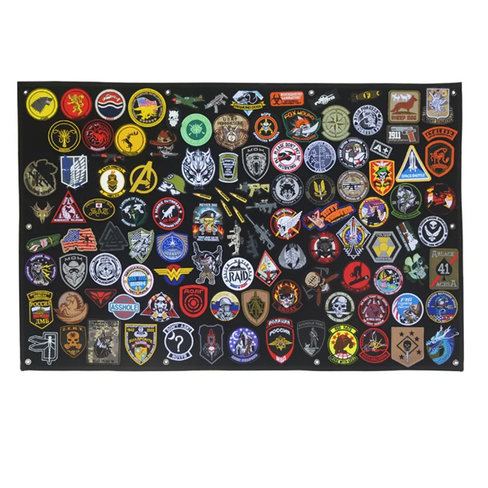 

Military Patches Storage Display Board Collection Armband Finishing Cloth Badge Poster Armor Background DIY Nylon Wall Hanging