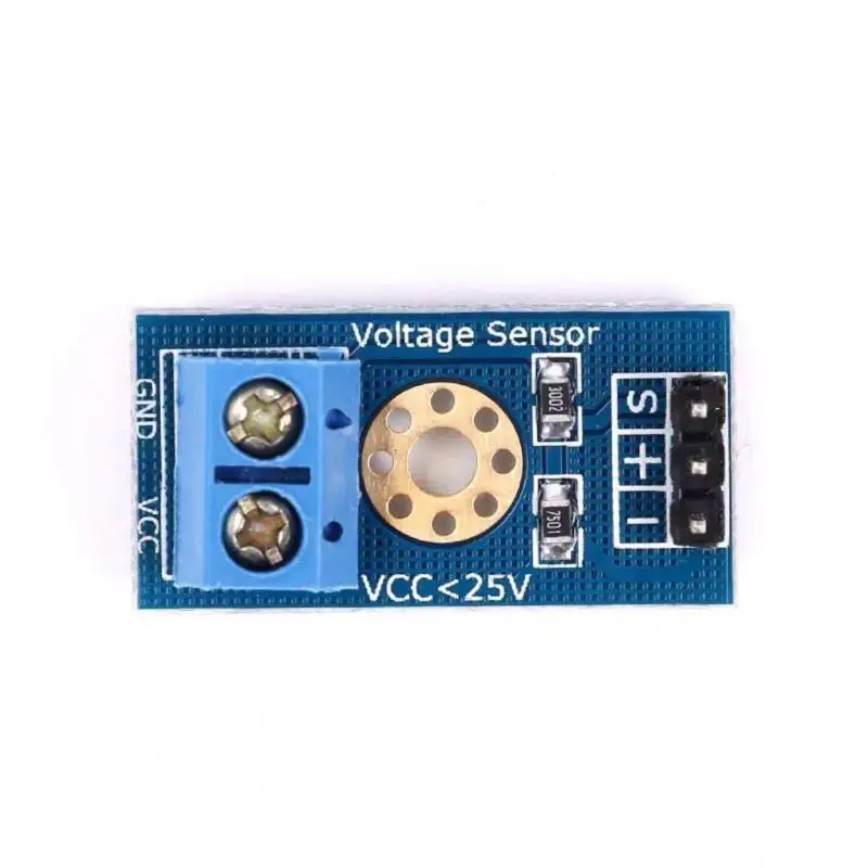 Voltage Sensor Module Wide Compatibility DC 0-25V Voltage Detection Board 1/5/12Pcs for  Raspberry Pi Development Use