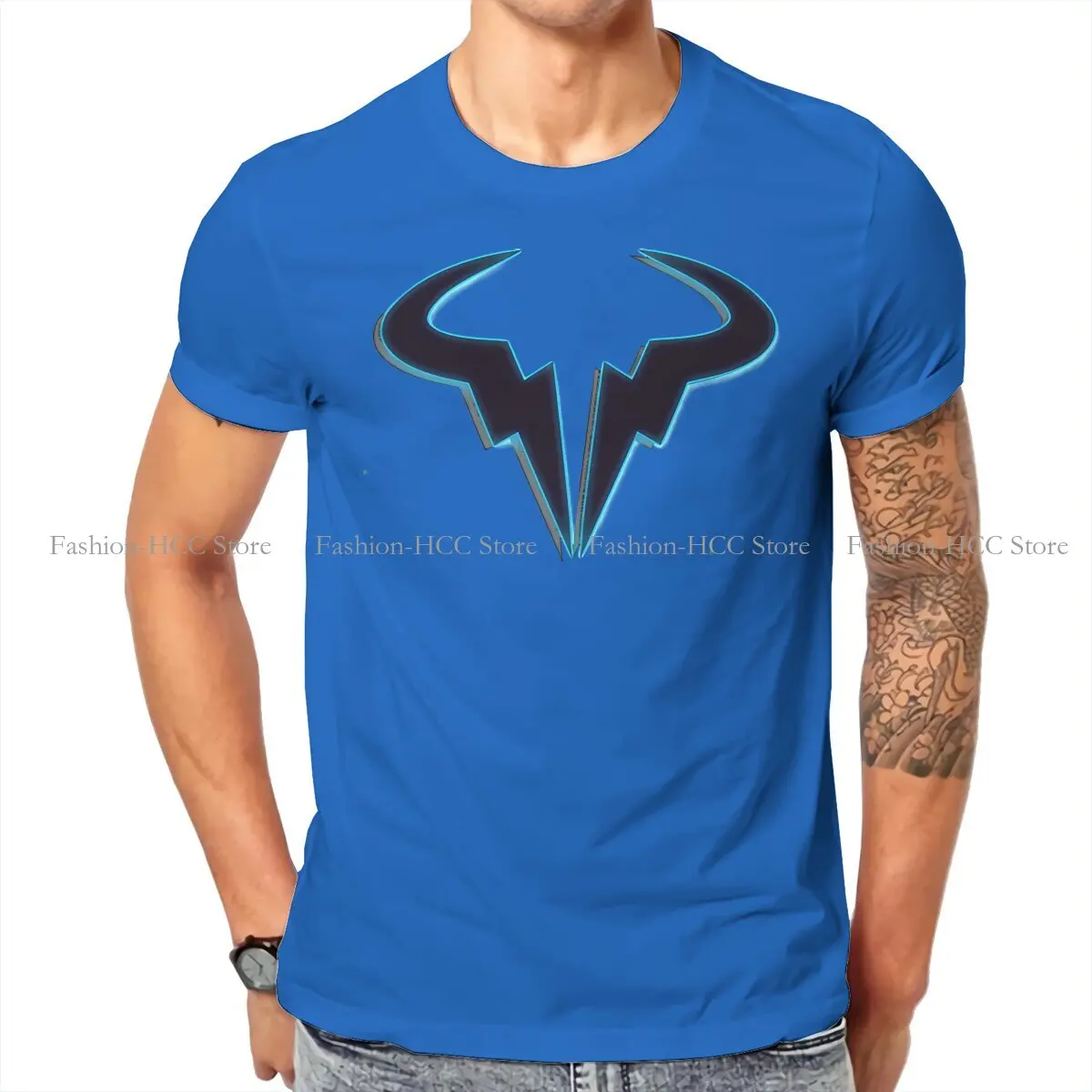 تصميم خاص تي شيرت رافائيل نادال مريح برسومات إبداعية وأكمام قصيرة #2