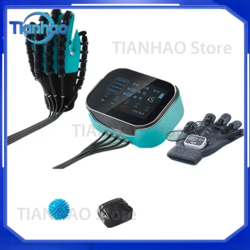Hand Rehabilitation Robot Premium Version Mirror Therapy Hand Exercise Training Device with Air Compression Glove for