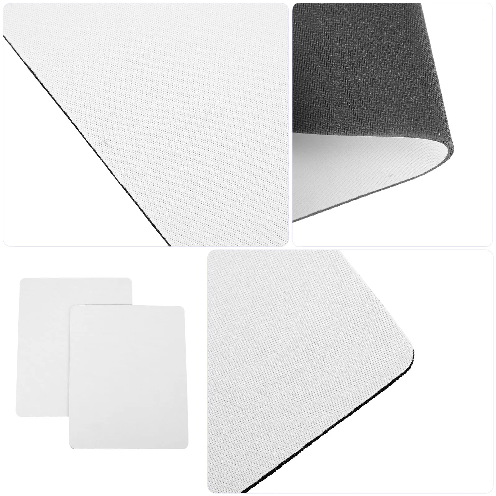 

5 Pcs Mouse Mat Sublimation Pad Heat Transfer Computer Blank Pads Blanks Bulk White