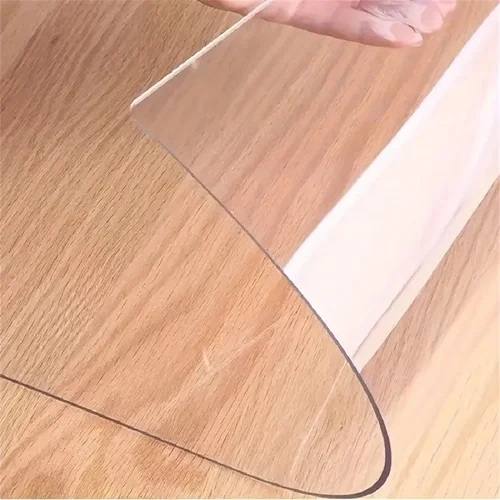 PVC 투명 식탁보, 두께, 내열성, 방수, 내유성 식탁 매트, 1 개