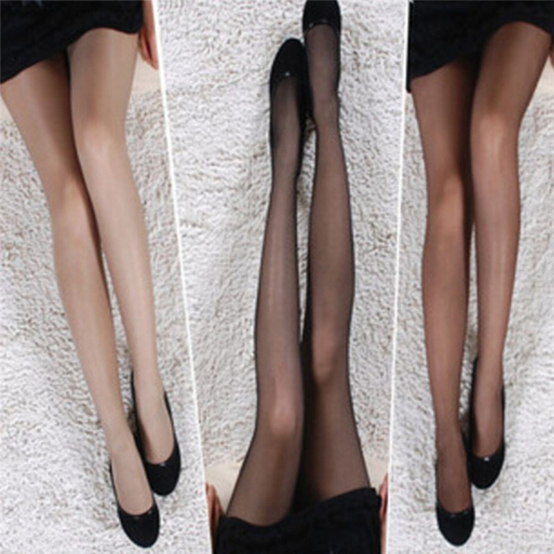  1 Pair Women Sexy Tight High Elastic Stockings Autumn Winter Lady Leggings Satin Slim Ultra-thin Long Socks Nylon Pantyhose 
