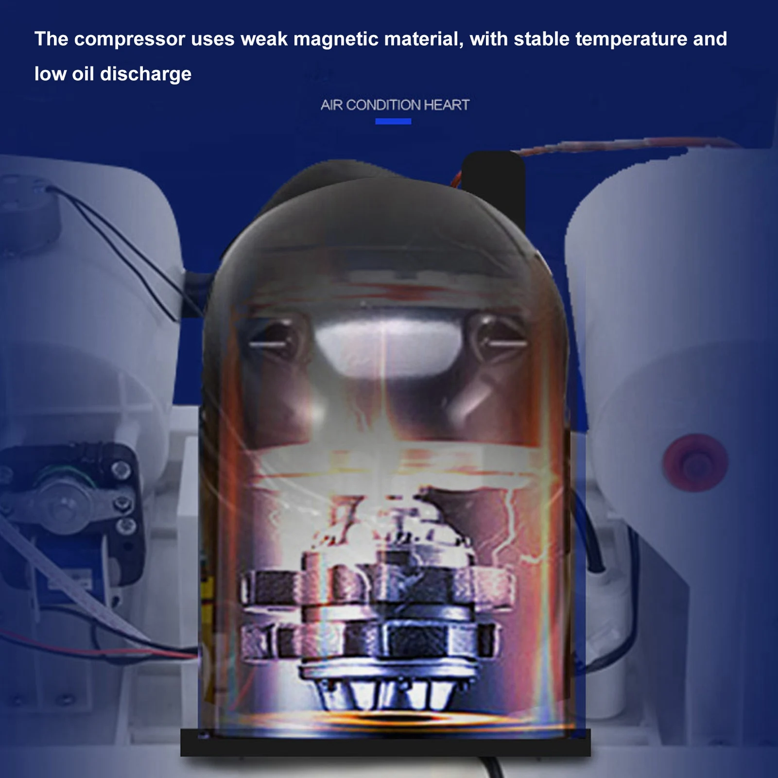 

Compact Air Conditioner Portable Air Conditioner Remote Control Touch Air Cooler for Outdoor Camping Car Kitchen 280W