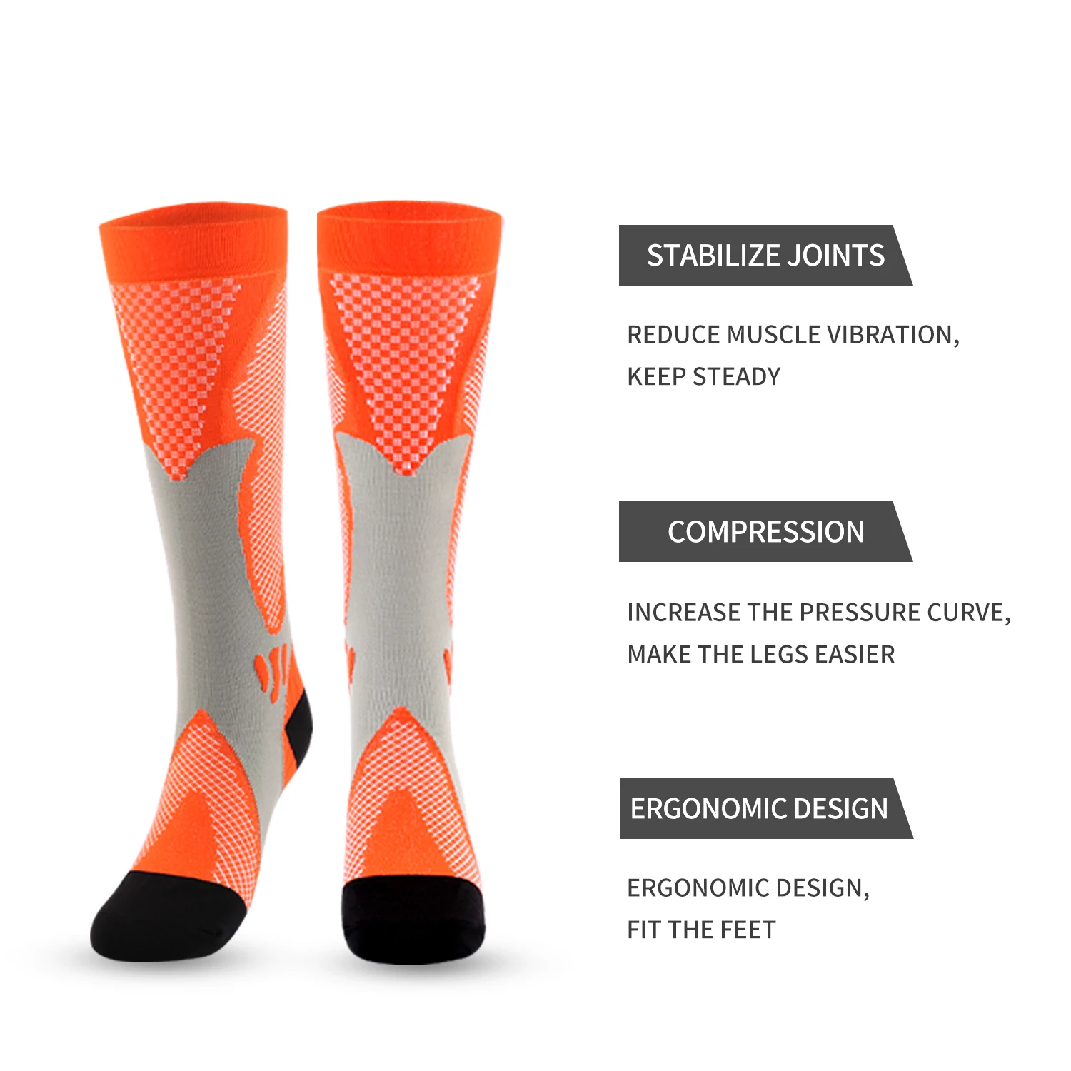 Compression Socks Medical Blood Circulation 20 30 mmhg Women Cycling Socks Non-Slip Football Basketball Sports Socks