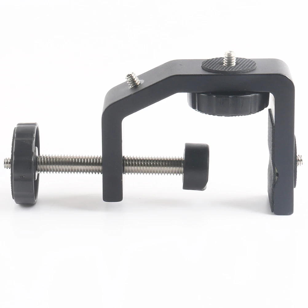 

Aluminum Alloy Desktop Fixed Microphone Stand Durable Table Mount Clamp Adjustable Screw Versatile Bracket for Mic for Table