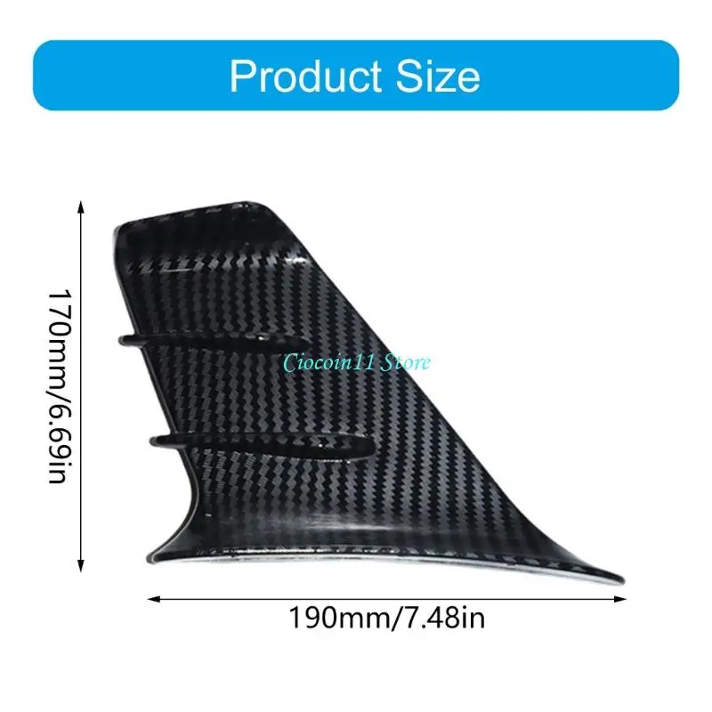 Y1ub دراجة نارية جناح الأجنحة الهوائية التصاميم ABS Universal Fit Deflector spoiler