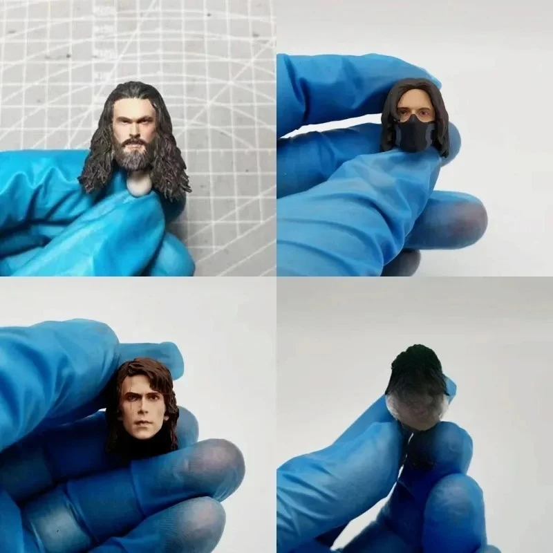 Handpaint 1/12 Tom Pepper Head Sculpt SHF Mafex Head Played Model for 6inch Action Figure Body Toy