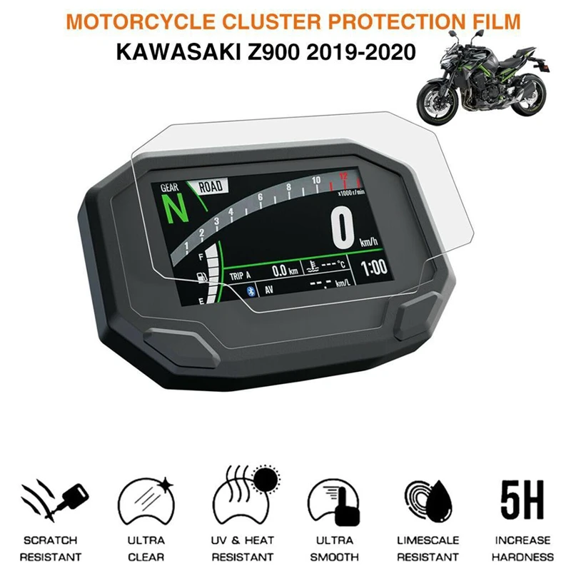 Motorcycle Dashboard Screen Film Speedometer Scratch Protector For Kawasaki Ninja 650 Z650 Z900 2020