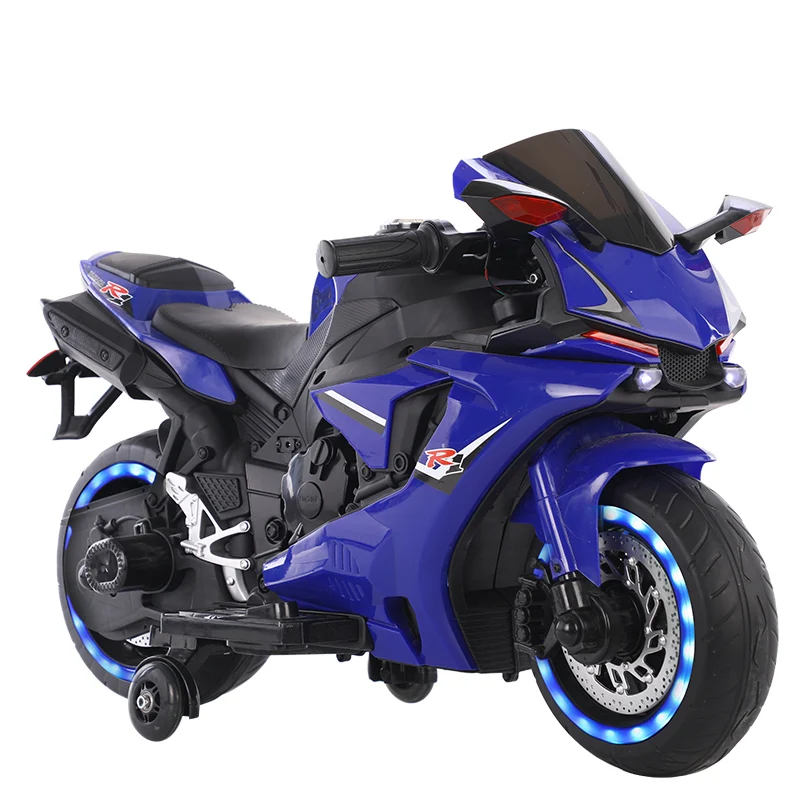 Elektryczny motocykl dla dzieci, zabawka do jazdy dla chłopców i dziewczynek w wieku od 2 do 8 lat, akumulator, muzyka, pedał, mocne koło napędowe.