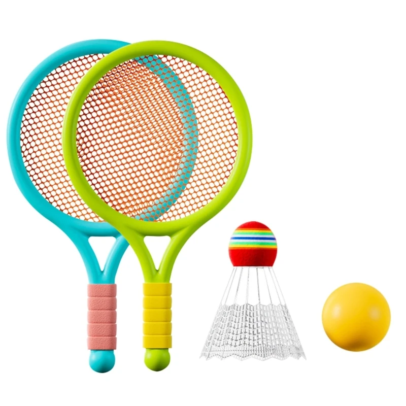 Kid's Badminton Shuttlecocks, Tennis Racquets Set for Children, Outdoor, Indoor Sport