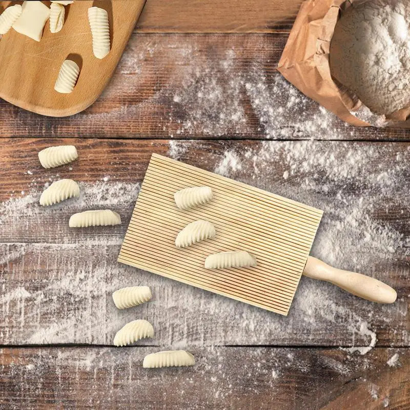 Gnocchi Board Wooden Garganelli Boards Butter Paddles Nonsticky Macaroni Making Gadget Butter Rolling Tools Kitchenware Supplies