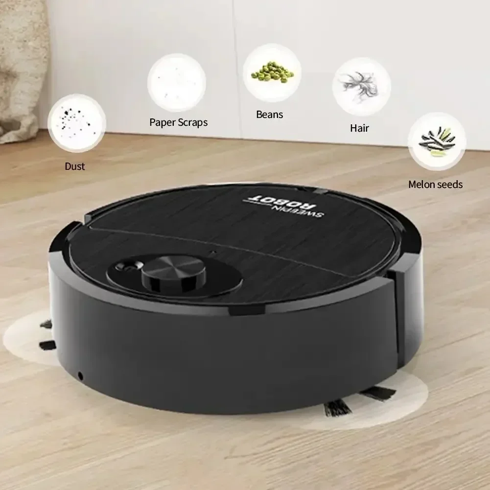 4 in 1Intelligent Four in One Sweeping and Mopping Robot for Sterilization and Silent Cleaning Experts for Living Rooms,Kitchens