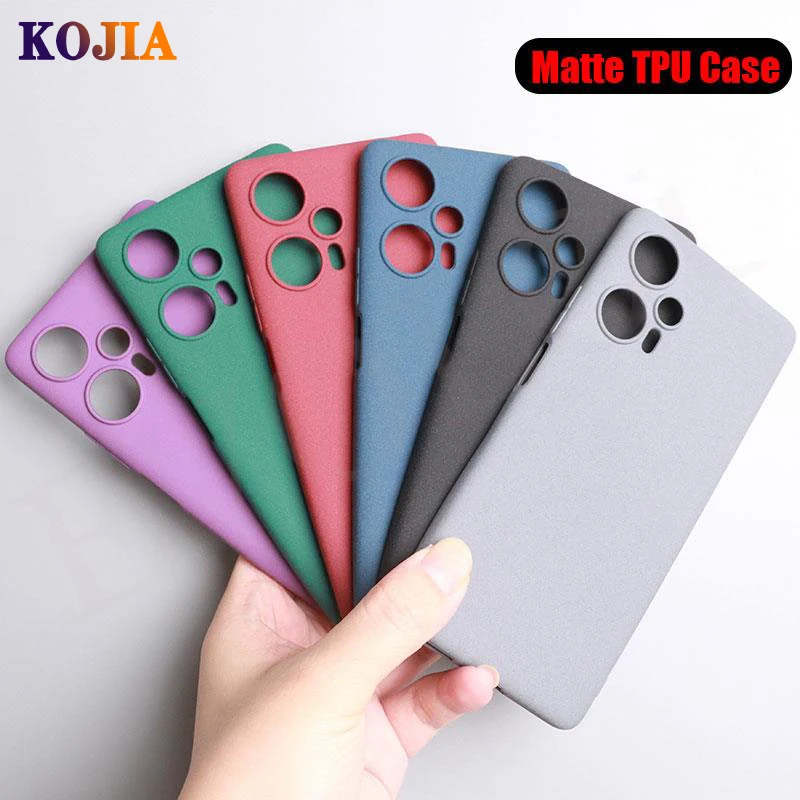 For Poco F5 Pro 5G XIAOMI 13T Pro Phone CaseUltra Slim Sandstone Silicone Shockproof Soft Back Case For Xiaomi 13T Pro Matte TPU