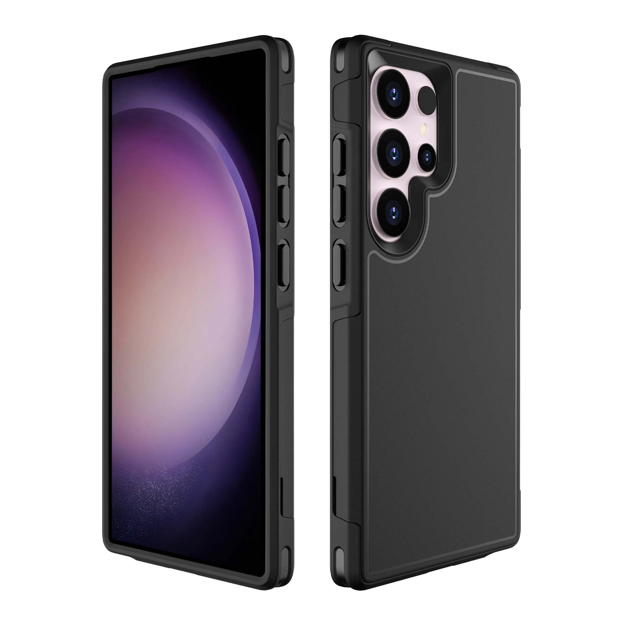 حافظة حماية متينة مضادة للخدش لهاتف سامسونج جالاكسي S25 FE 5G S22 S24 Ultra S23 Plus