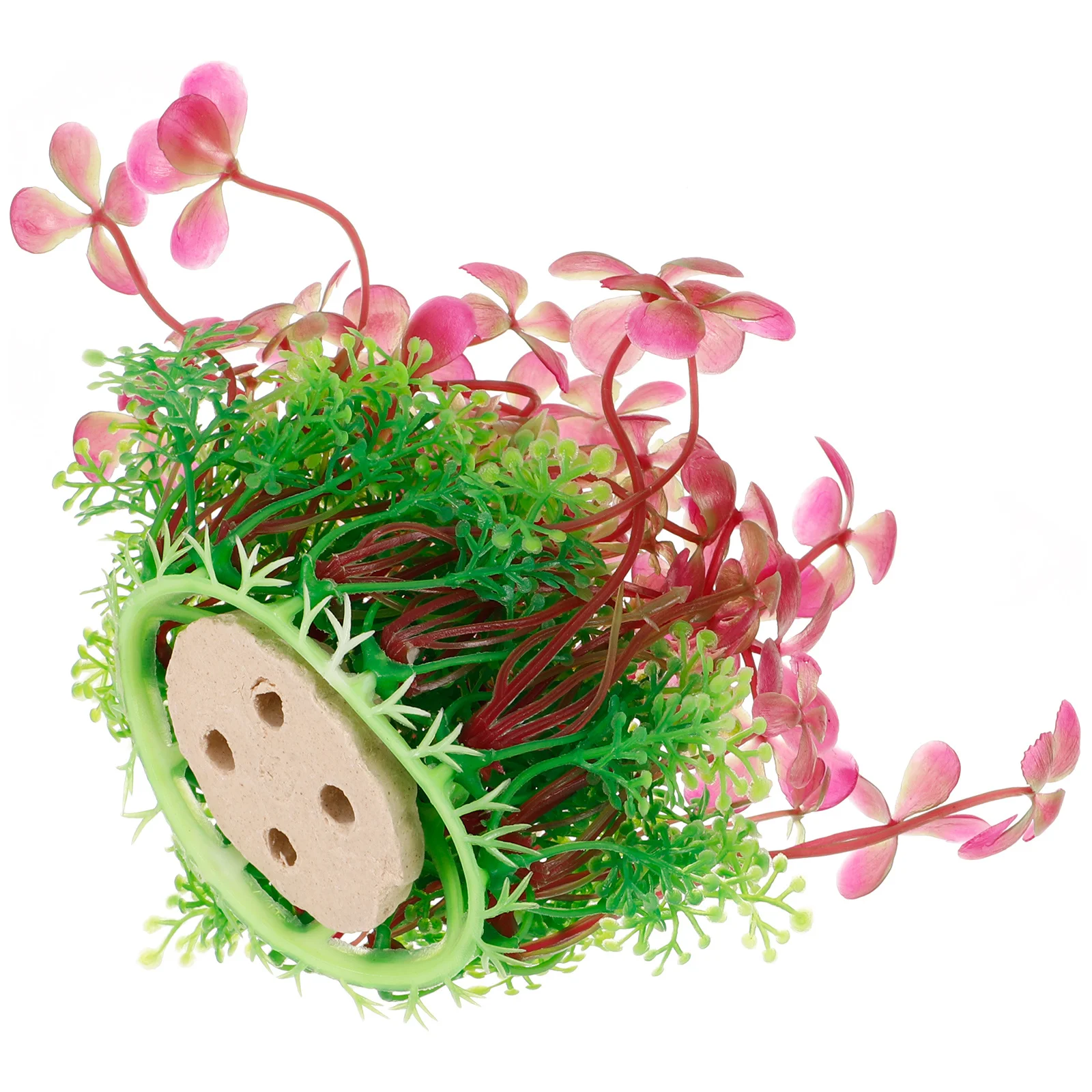 

St Patrick's Day Four Leaf Clover Aquarium Plants Fish Tank Decoration Artificial Plastic Realistic Aquarium Plant Decors