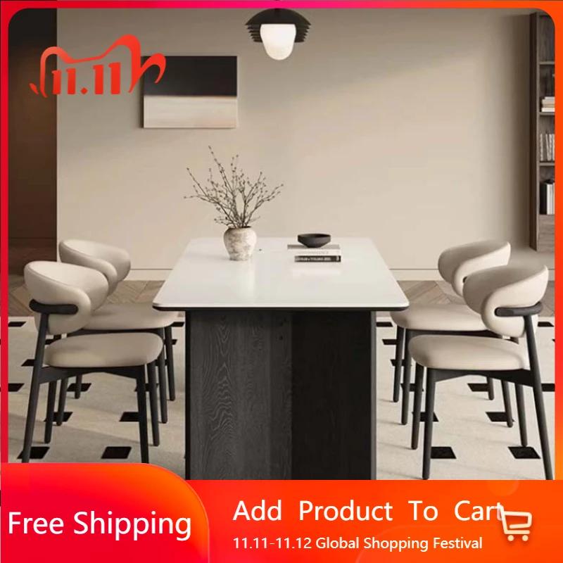 

Вилла Дизайнерский обеденный стол Стул Прямоугольный Современный Гостиная Обеденный стол Ресторан Кухня Muebles Мебель для прихожей