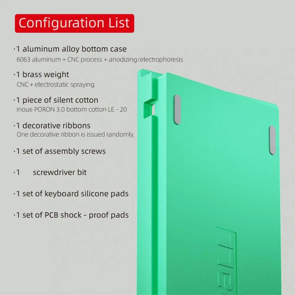 GH60 Aluminum Keyboard Case 60% Customized Mechanical Gaming Keyboard Housing for Woot60 HE/MADLIONS MAD 60 HE+ RAKKA 60