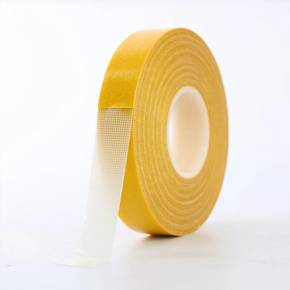 Super Thin Strong Fixation Double Sided Adhesive Tape Heavy Duty Translucent Mesh Waterproof Traceless Powerful Grid Carpet Tape