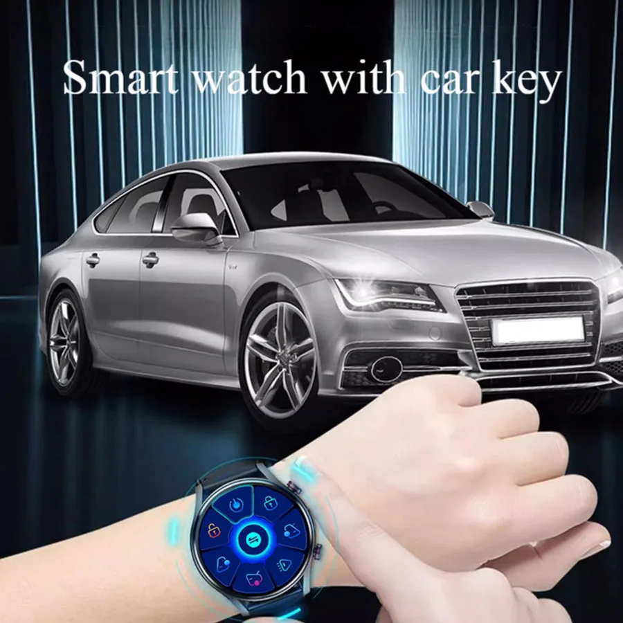 CK01 Smart watch with car key function, blood oxygen and heart rate detection, multiple sports modes, long battery life