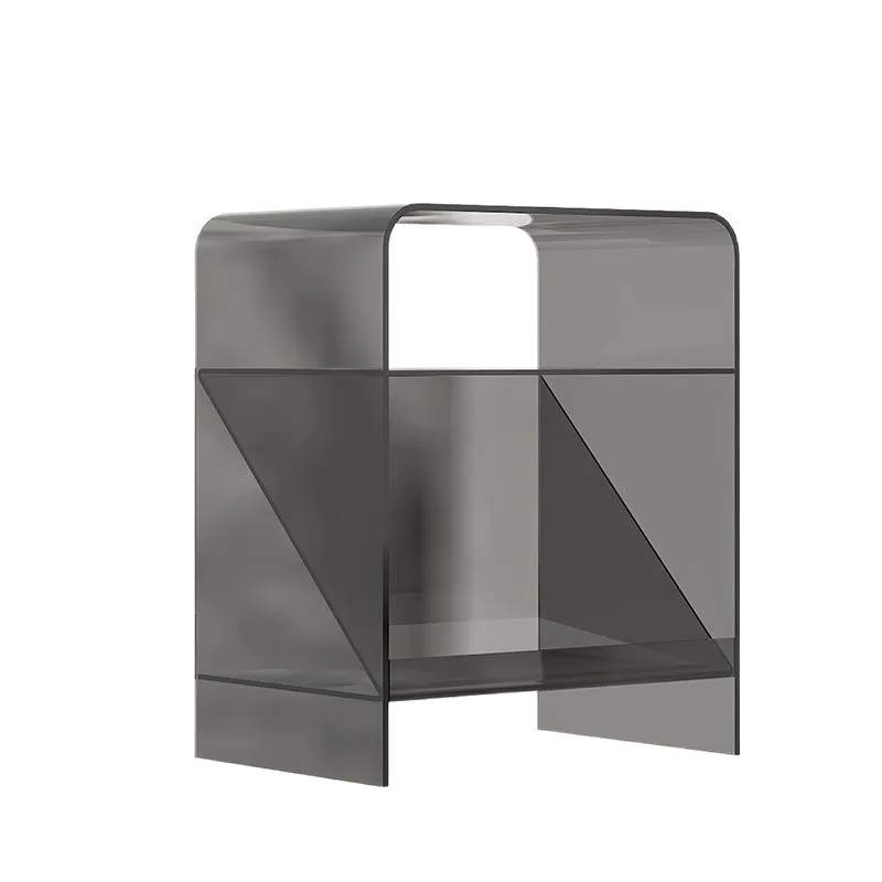 

Acrylic bedside table light luxury modern minimalist creative mini Nordic minimalist bedroom small bedside table storage cabinet