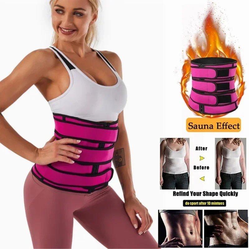 Adjustable Women High Compression Waist Trainer Corset Waist Shapers Slimming Sheath Flat Belly Waist Belt Tummy Fitness Girdles