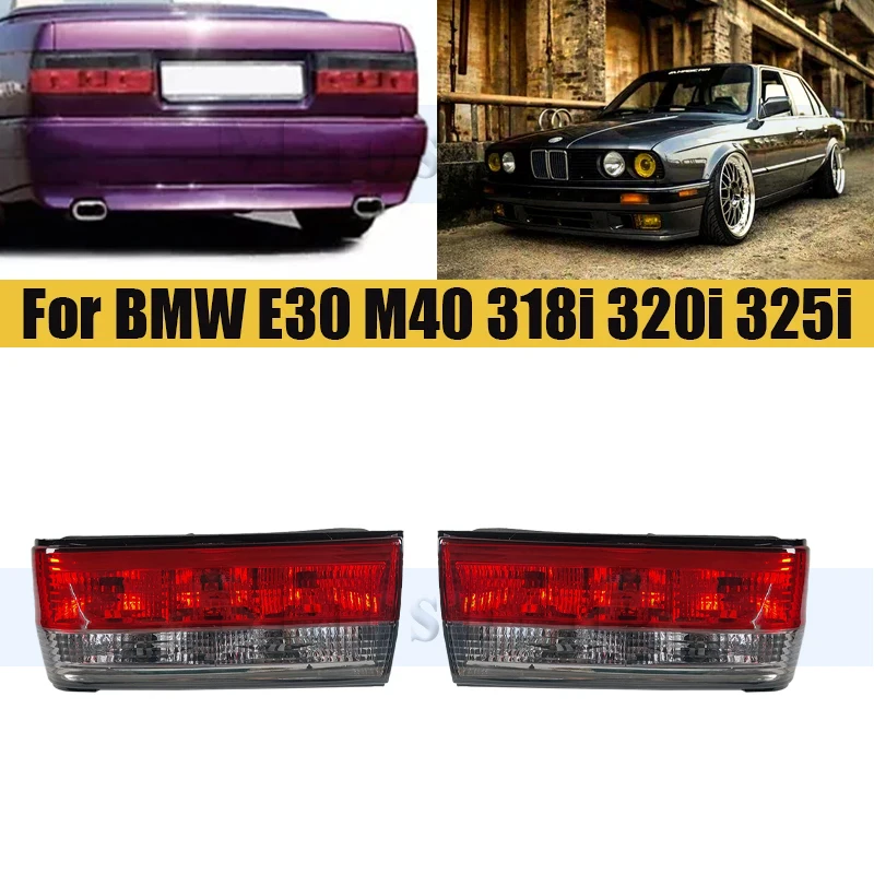 

1 Pair Rear Bumper Tail Light Tail lamp For BMW E30 M40 318i 320i 325i 1983-1991 Lamp Taillights Taillamps Brake Light