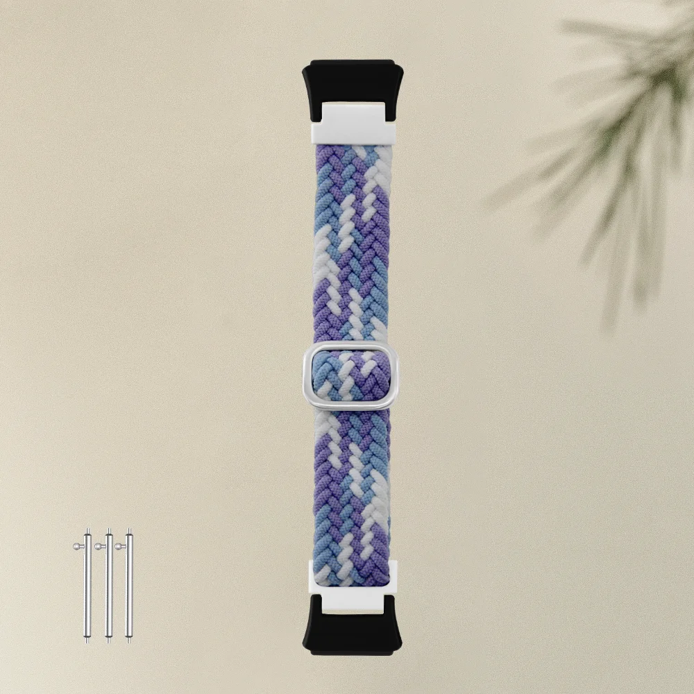 

Return Braided Slide Buckle Strap For Huawei Band 7 Quick Release Breathable Skin-friendly Nylon Sport Smartwatch Band Unisex