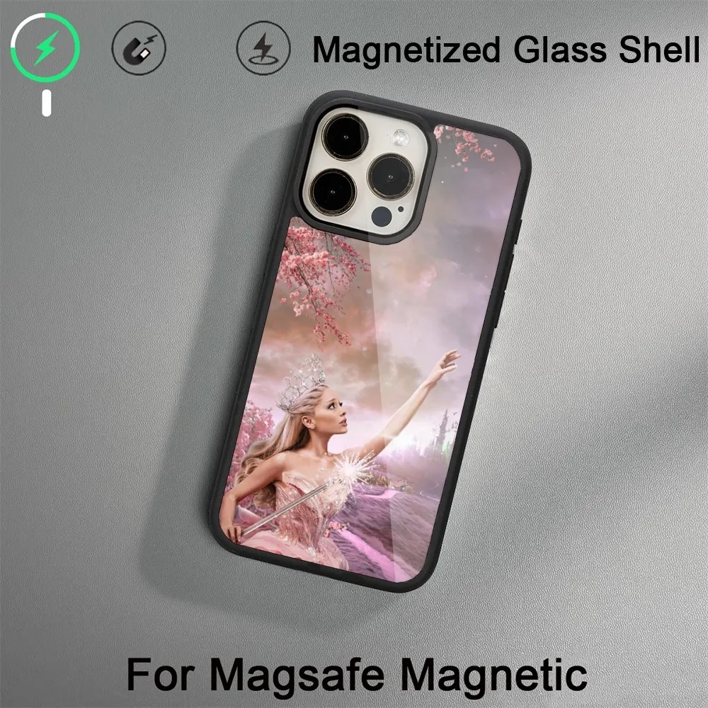 S-Singer A-Ariana Grande  Phone Case For iPhone 14 13 12 11 15 Pro Max Plus Magsafe Magnetic Cover