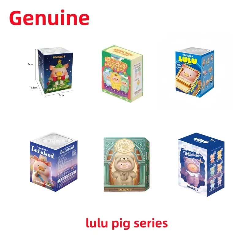 

Lulu Pig Blind Box Lulu The Piggy Christmas Town Wonder Land Stay With You Series Mystery Box Милая плюшевая аниме-игрушка для ребенка в подарок