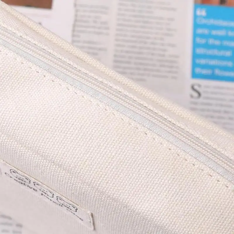 Large Capacity Pencil Bag Large Capacity Double Layer Multipurpose High Quality Zipper Pencil Case Compartment Storage Bag