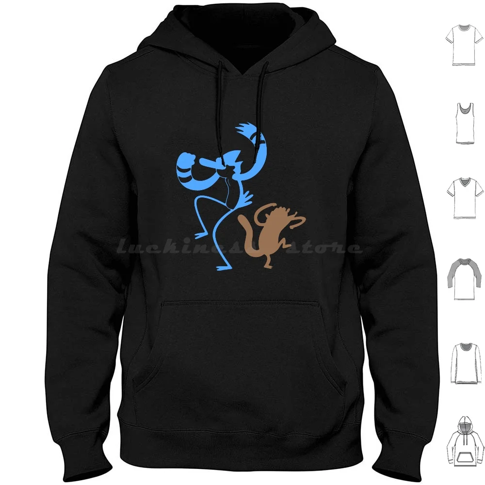 

Mordecai And The Rigbys Hoodie cotton Long Sleeve Mordecai And Rigby Mordecai Cartoon Cartoon Show Pops Benson Skips