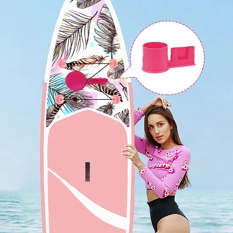 1pc Universal 2-In-1 SUP Cup Holder and Phone Mount Water Bottle & Phone Holder for Inflatable SUP Boards and Kayaks view 5