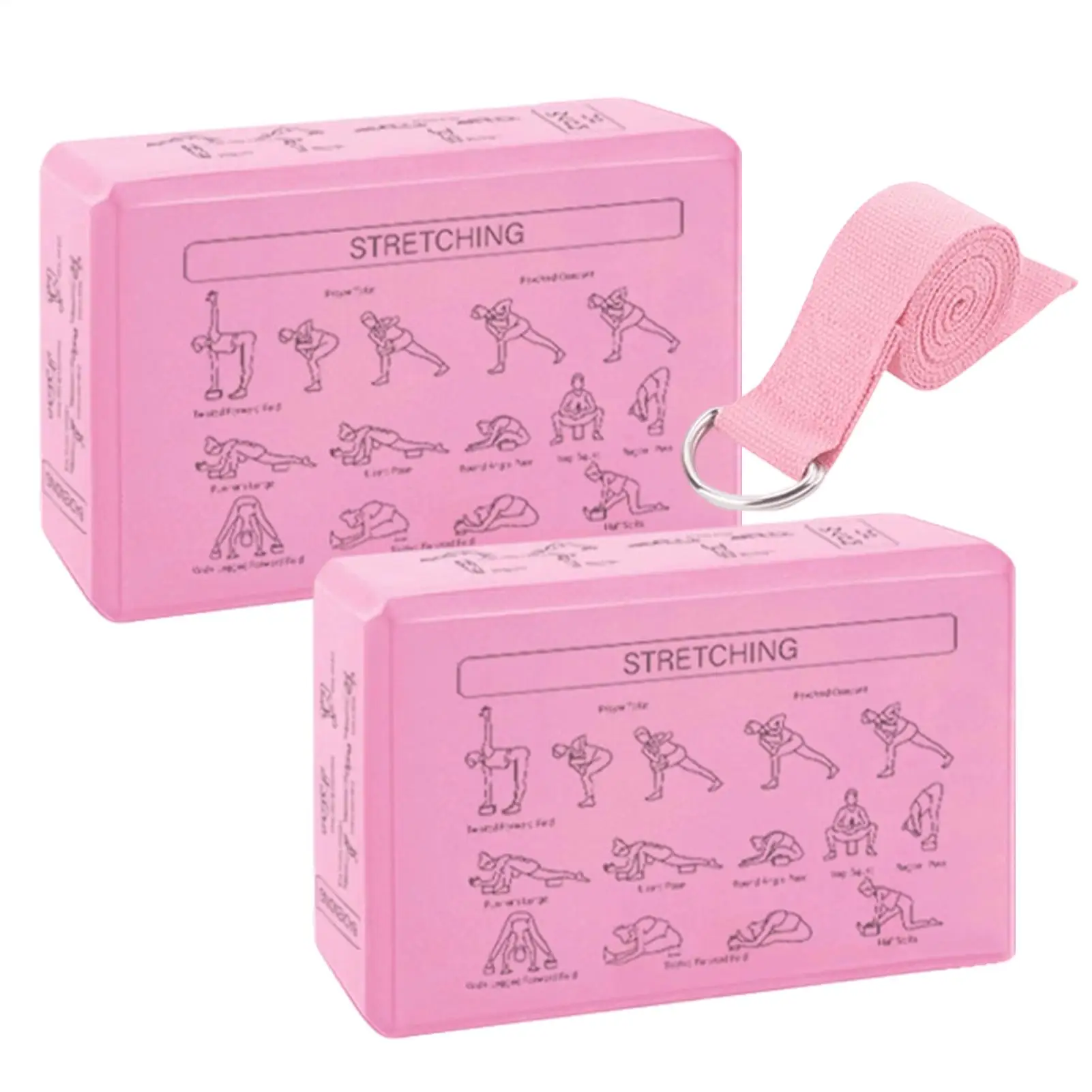 

Exercise Block 2-Piece Non-slip Soft Lightweight Women Meditation Pilates Brick For Women Beginners Meditation Training