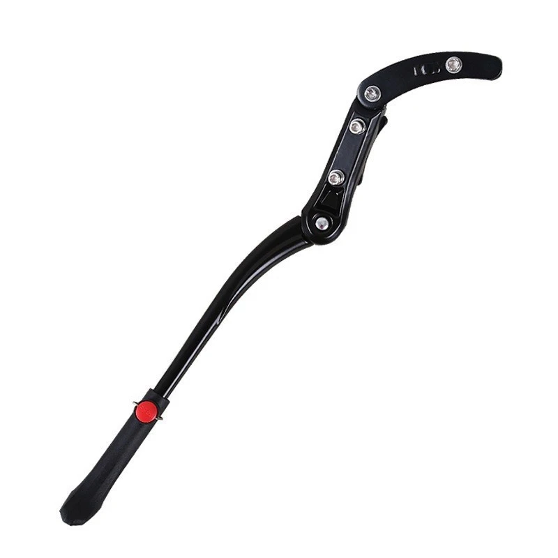 Standar kaki sepeda gunung MTB, Kick Stand aluminium 24/26/27.5/29/700C dapat disesuaikan, dukungan sepeda gunung samping belakang